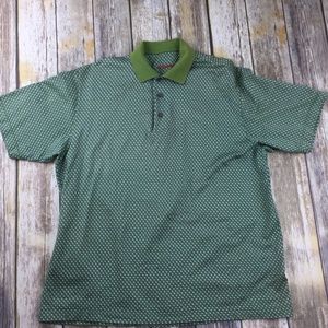 In Fiamme Green Polo Golf Shirt Size XL